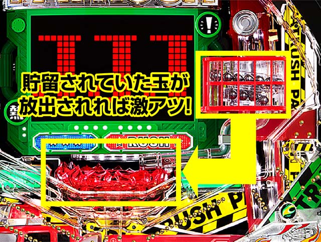 パトラッシュV・キーポイント演出・大放水予告