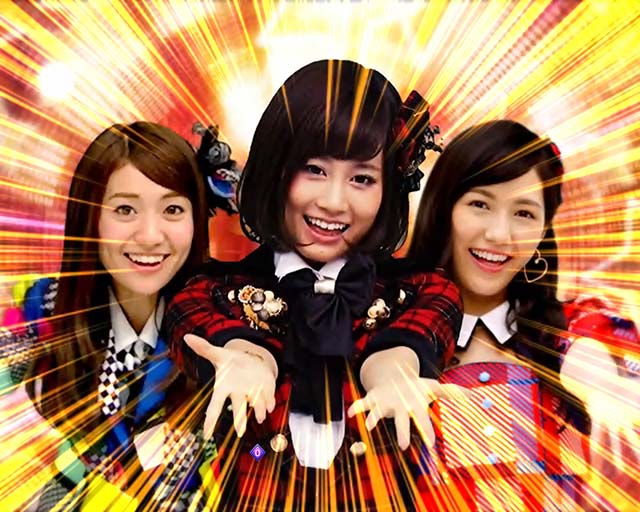 AKB48桜甘デジ・リーチ前予告・信頼度