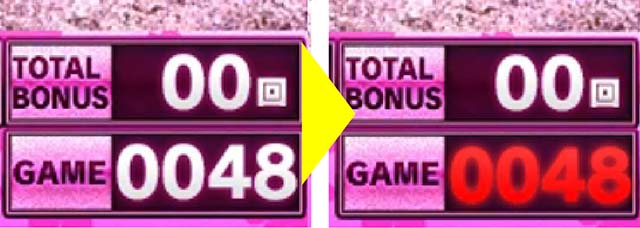 AKB48桜甘デジ・リーチ前予告・信頼度