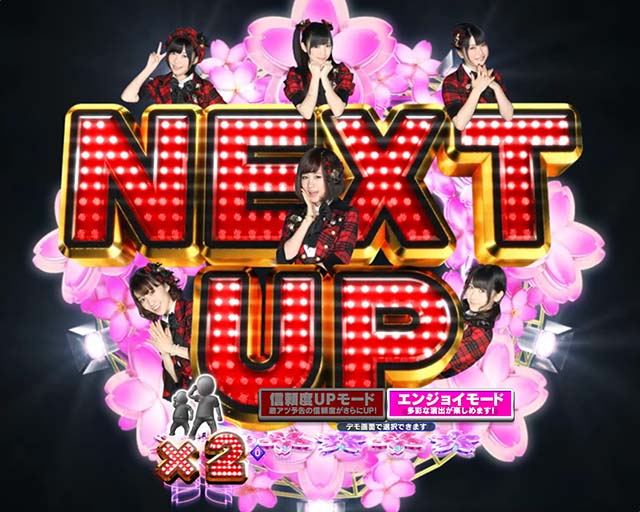 AKB48桜甘デジ・連続予告・信頼度