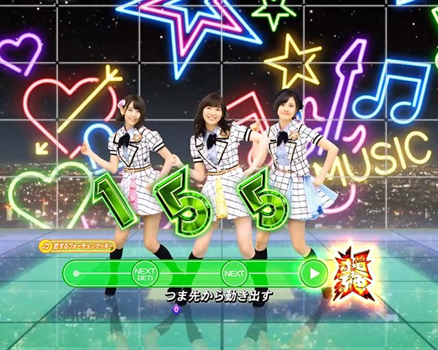 AKB48桜甘デジ・連続予告・信頼度