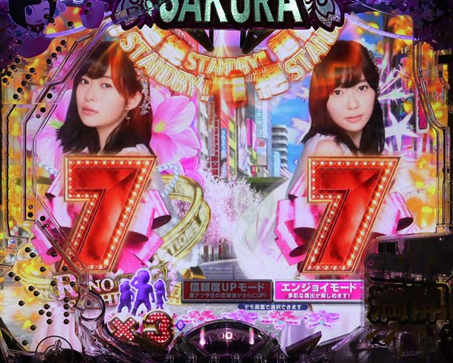 AKB48桜甘デジ・リーチ後予告・信頼度