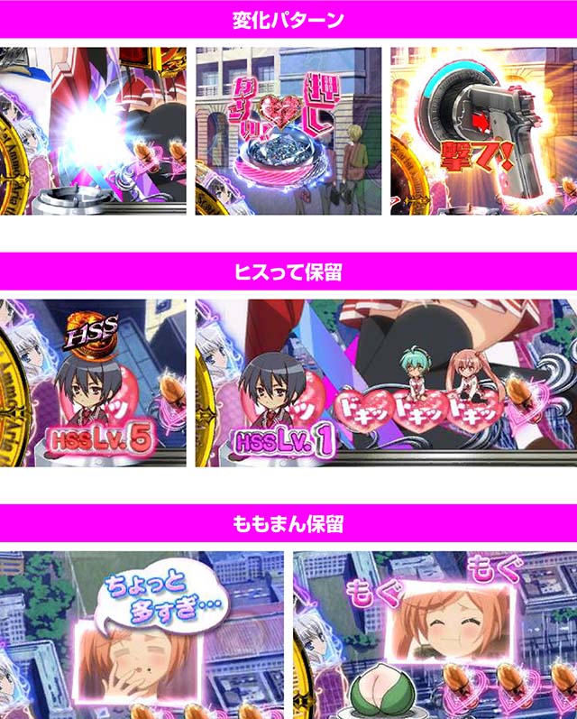 P(ぱちんこ)・緋弾のアリア4・緋弾覚醒編・保留変化予告