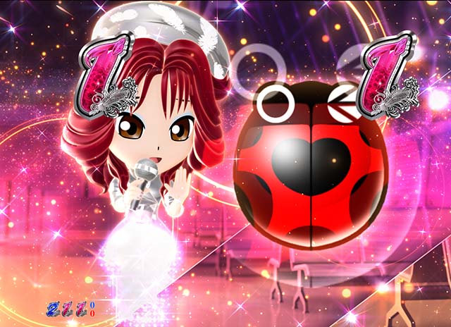 （ぱちんこ）P中森明菜・歌姫伝説・4大白熱演出・てんとう虫柄