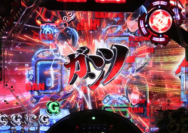 ぱちんこガンツ極（GANTZ）・リーチ前予告