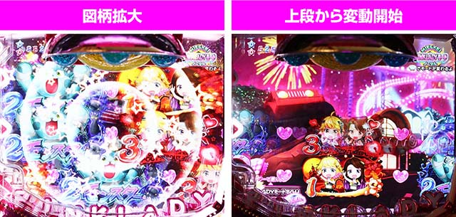 P(ぱちんこ)ピンクレディー・リーチ前予告