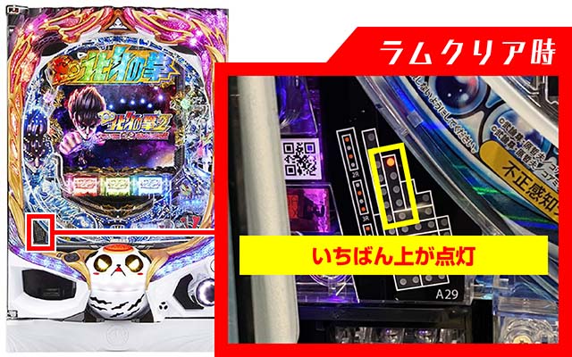 DD北斗の拳2・ラムクリア・ランプ判別