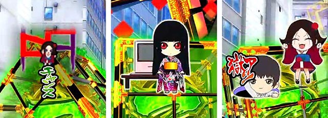 ぱちんこ地獄少女きくりのお祭りLIVE・リーチ前予告