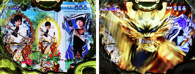 ぱちんこ牙狼月虹ノ旅人・リーチ前予告