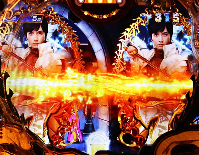 ぱちんこ牙狼月虹ノ旅人・リーチ後予告