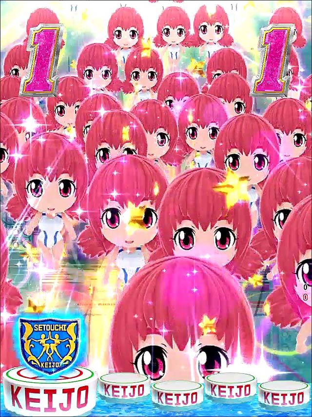 ぱちんこ競女・リーチ後予告