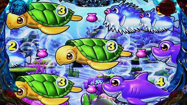 大海物語4スペシャルブラック（大海4ブラック）全ステージ共通予告・リーチ後泡前兆予告