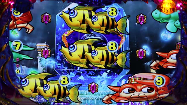 大海物語4スペシャルブラック（大海4ブラック）クリスタルステージ専用予告・チャンス目予告