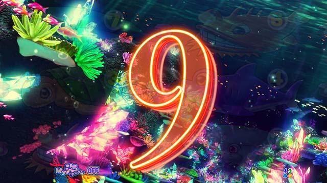 大海物語4スペシャルブラック（大海4ブラック）41〜50回転・カウントダウンゾーン