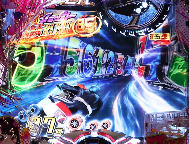 仮面ライダー轟音・激走サイクロンモード中・テンパイあおり予告・信頼度