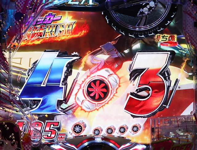 仮面ライダー轟音・激走サイクロンモード中・赤保留変化連続予告・信頼度