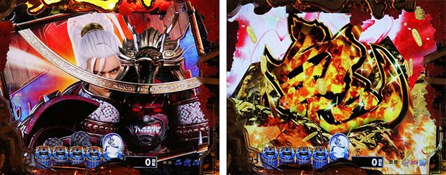 ぱちんこ新鬼武者DAWNOFDREAMS・リーチ前予告