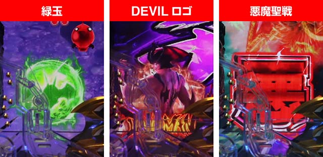 ぱちんこデビルマン疾風迅雷・保留変化予告