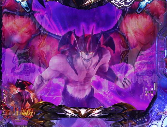 ぱちんこデビルマン疾風迅雷・リーチ後予告