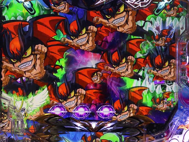 ぱちんこデビルマン疾風迅雷・リーチ後予告