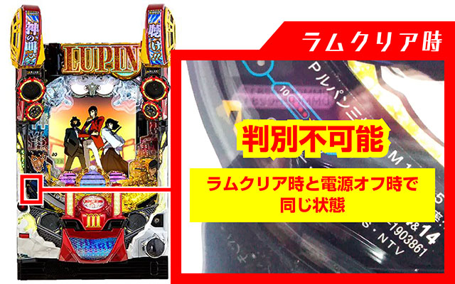 ルパン三世～復活のマモー～・ラムクリア・ランプ判別