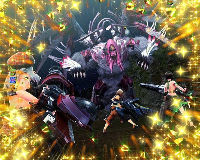 ぱちんこゴッドイーター神がかり（ゴッドイーター2）・4大神演出