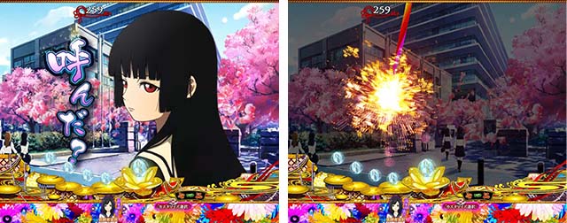 地獄少女覚醒(ぱちんこ地獄少女5)・リーチ前予告(その他)