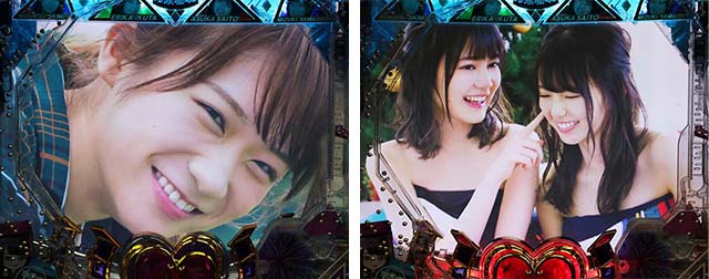 ぱちんこ乃木坂46・リーチ後予告