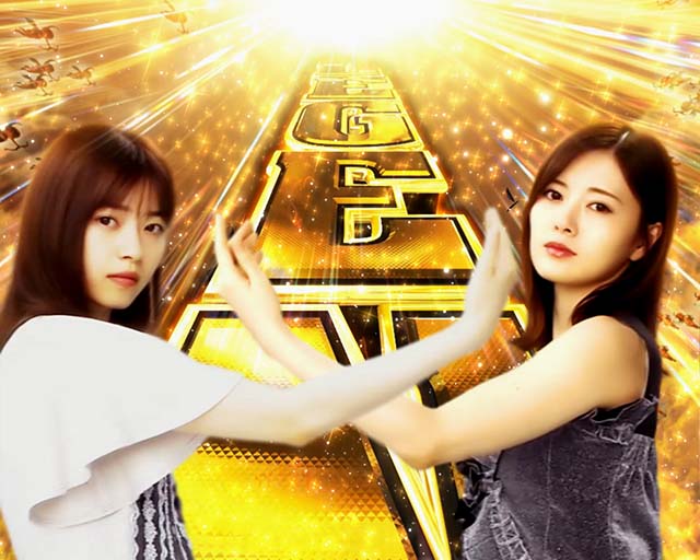 ぱちんこ乃木坂46・リーチ後予告