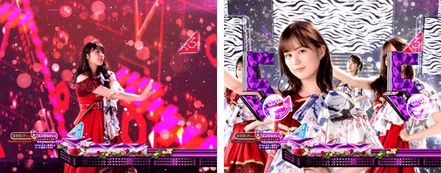 ぱちんこ乃木坂46・リーチ前予告