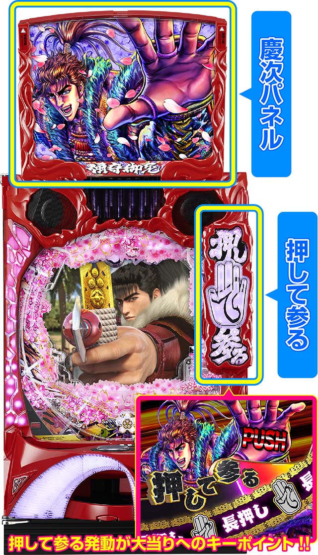 ぱちんこ・真花の慶次3・P真・花の慶次3のみどころ