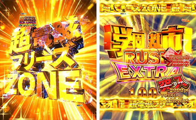 ぱちんこ・とある科学の超電磁砲（レールガン）・右打ち中・ラウンド告知演出