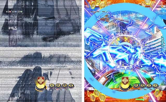 ぱちんこ・とある科学の超電磁砲（レールガン）・背景系＆ゾーン予告