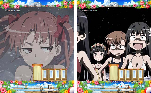 ぱちんこ・とある科学の超電磁砲（レールガン）・水着モデルステージ専用予告