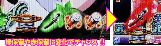 ぱちんこ・刀使ノ巫女・保留変化予告