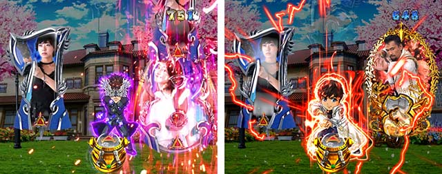 ぱちんこ牙狼月虹ノ旅人・リーチ前予告