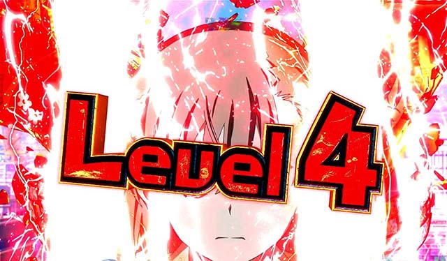 ぱちんこ・とある魔術の禁書目録・リーチ前予告・美琴LEVEL UP予告