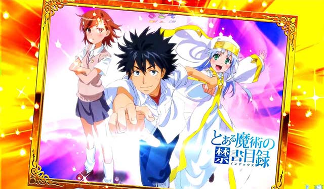 ぱちんこ・とある魔術の禁書目録・リーチ前予告・アイキャッチ背景チェンジ