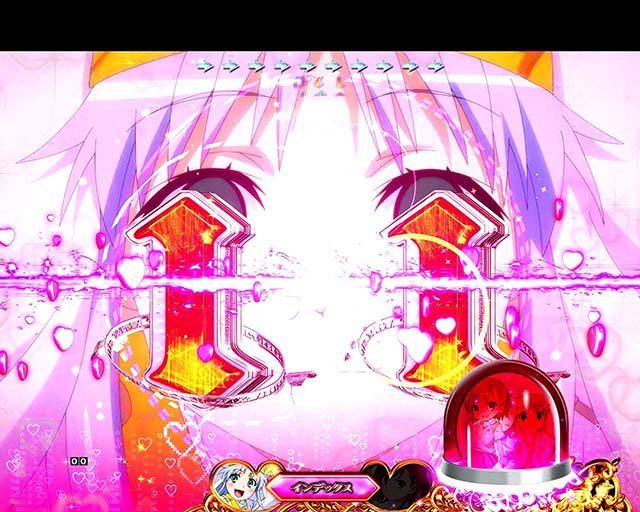 ぱちんこ・とある魔術の禁書目録・ヒロインST中・テンパイあおり予告