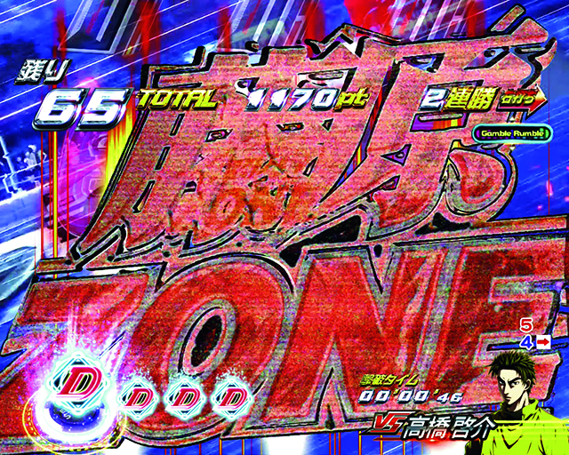 ぱちんこ・頭文字D・最速夢現RUSH中（1〜66回転）・主要演出