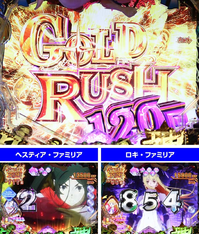 ダンジョンに出会いを求めるのは間違っているだろうか(ぱちんこダンまち)・GOLD RUSH(神∞)