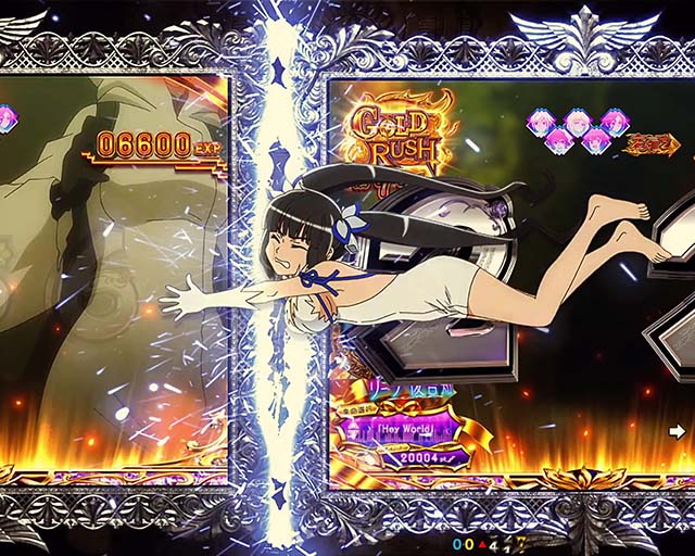 ダンジョンに出会いを求めるのは間違っているだろうか(ぱちんこダンまち)・マヂ神告知・発生前と発生後の信頼度差