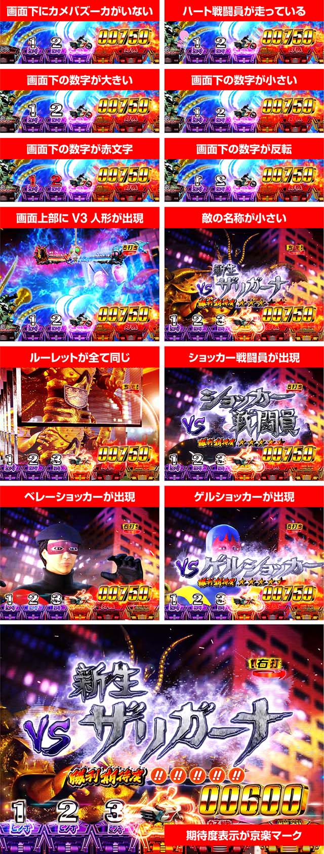 仮面ライダー闇のライダー・違和感演出