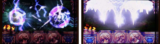 ぱちんこ・ミリオンゴッド-一撃-・役物・天空神殿＆天空の門（通常モード）