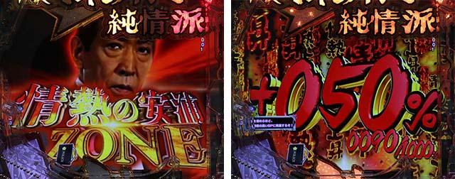 ぱちんこ・はぐれ刑事純情派・リーチ前予告