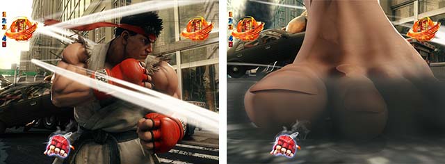 ぱちんこストリートファイターV（スト5）・リーチ後予告