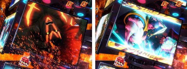 ぱちんこストリートファイターV（スト5）・リーチ後予告