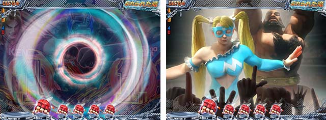 ぱちんこストリートファイターV（スト5）・リーチ後予告