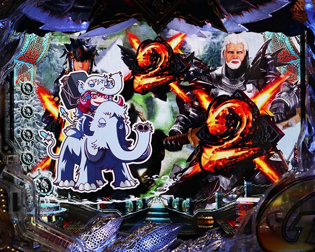 ぱちんこモンスターハンターダブルクロス(モンハン)・リーチ前予告