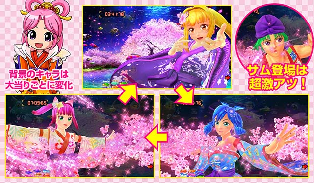 スーパー海物語IN沖縄5（沖海5）・夜桜ゾーン